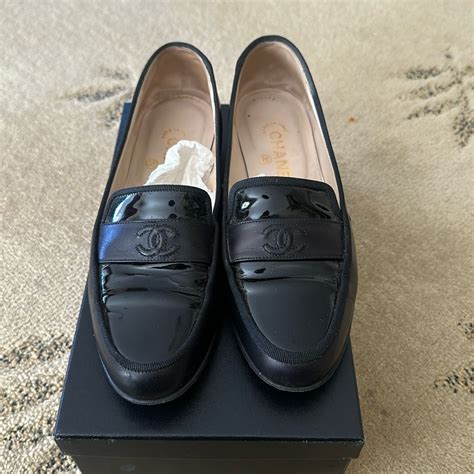 chanel mocasines|authentic chanel loafers.